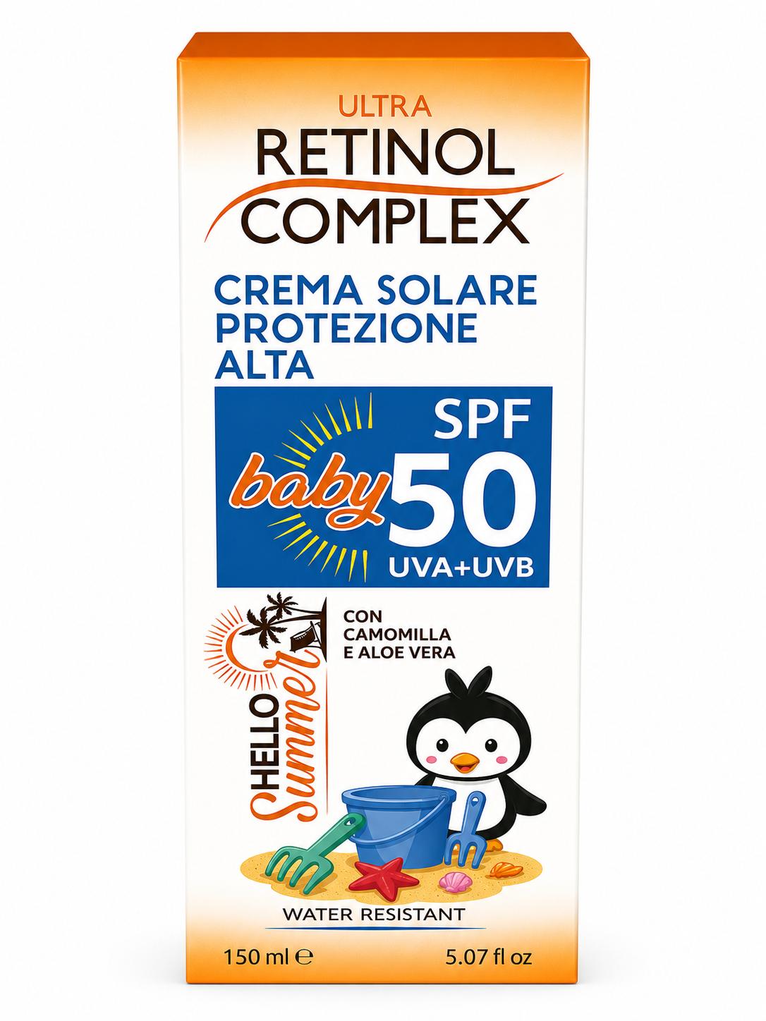 Crema Solar 50SPF Baby RETINOL COMPLEX