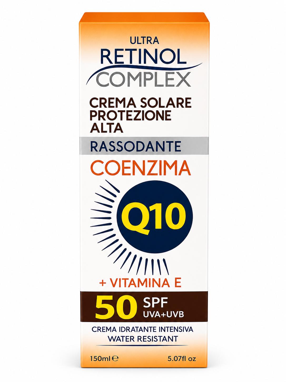 Crema Solar 50SPF Waterproof RETINOL COMPLEX