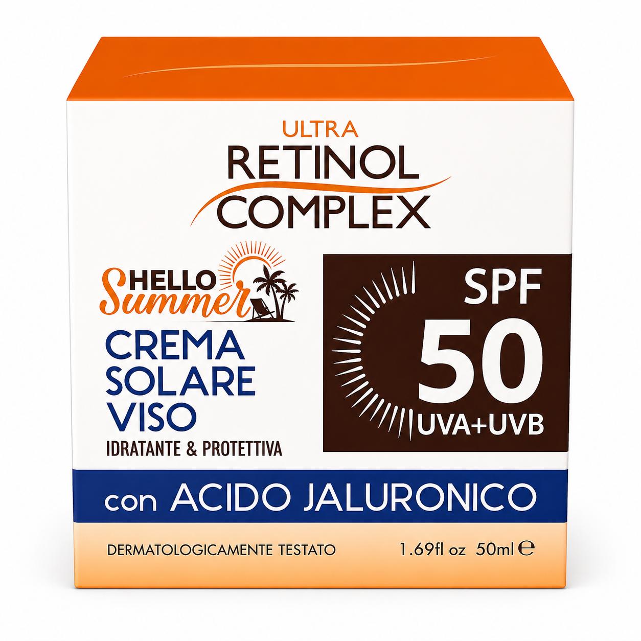 Crema Solar para Rostro 50SPF RETINOL COMPLEX