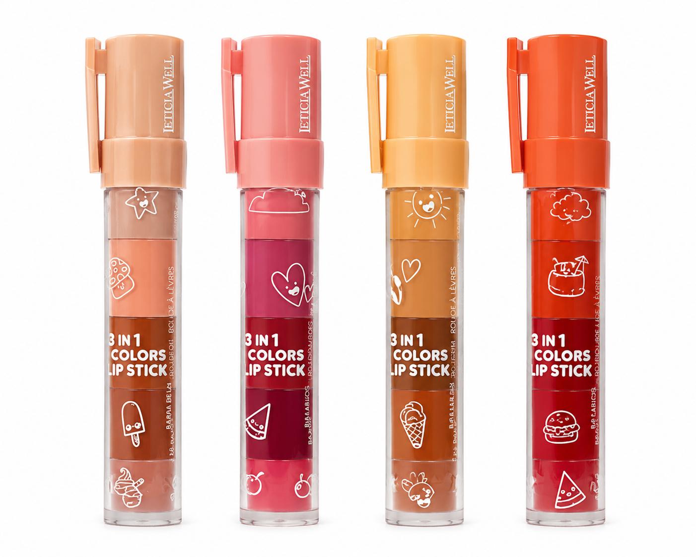 3 En 1 Lip Stick COLORS