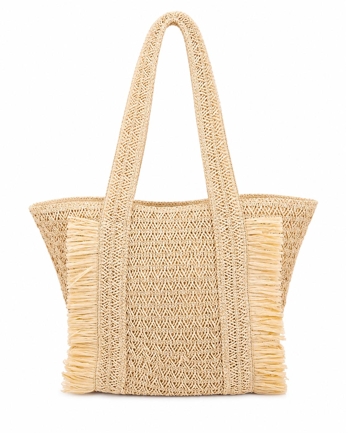 Bolso Flecos CREMA