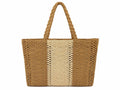 Bolso Rafia Tricolor MARRÓN